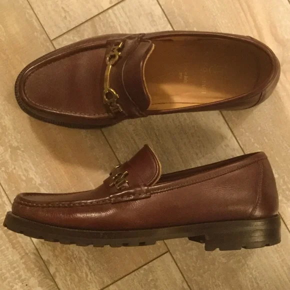 EUC Vintage Bruno magli monogram penny loafers Men’s 8 Bruno Magli Loafer Leather Upper Casual Shoes for Men for  main image 3